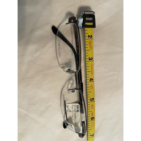 Blueprints BP1015 1401 53-20-140 Brown Metal Half Rim Eyeglasses FRAME ONLY - Picture 2 of 6